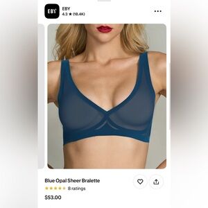 2 EBY Sheer Bralettes